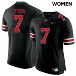 Women's Ohio State Buckeyes #7 C.J. Stroud Blackout Nike NCAA College Football Jersey New Style YPR6444FW